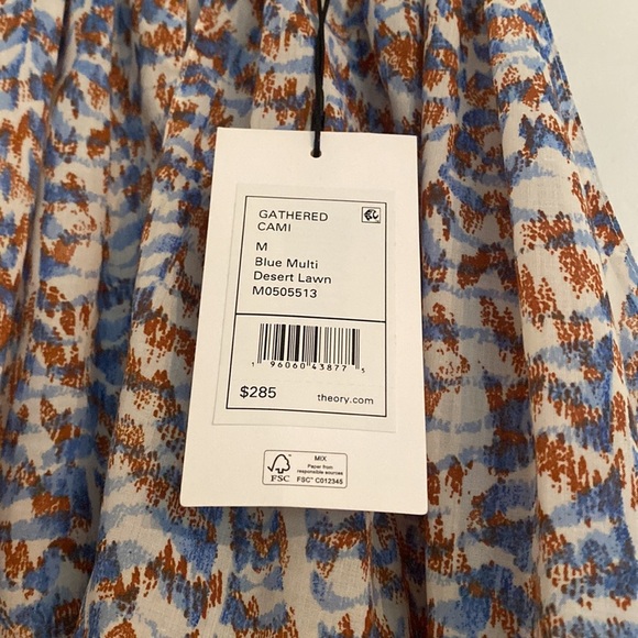 Theory Desert Womens Keyhole Gathered Cami - Picture 9 of 10